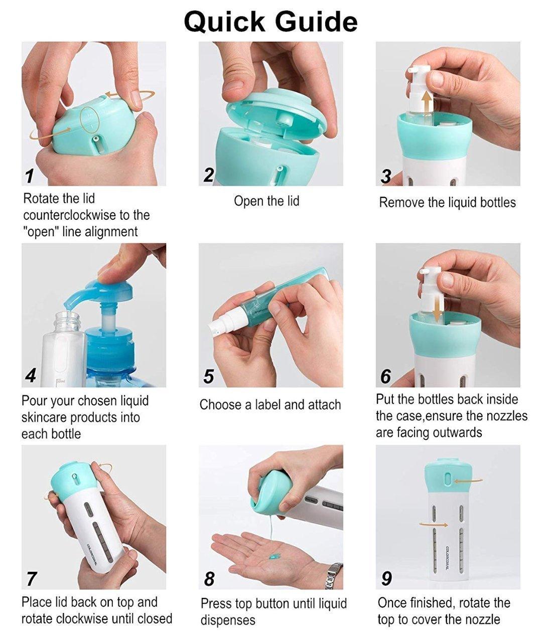 4 in 1 Portable Lotion Dispenser - Your Ultimate Travel Companion