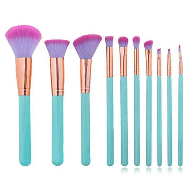 Mermaid Shell Brush Set – Vibrant, Soft & Flawless Makeup Brushes