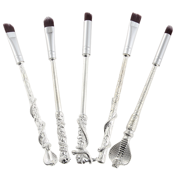 5 Piece Silver Plated Inspired Brush Set