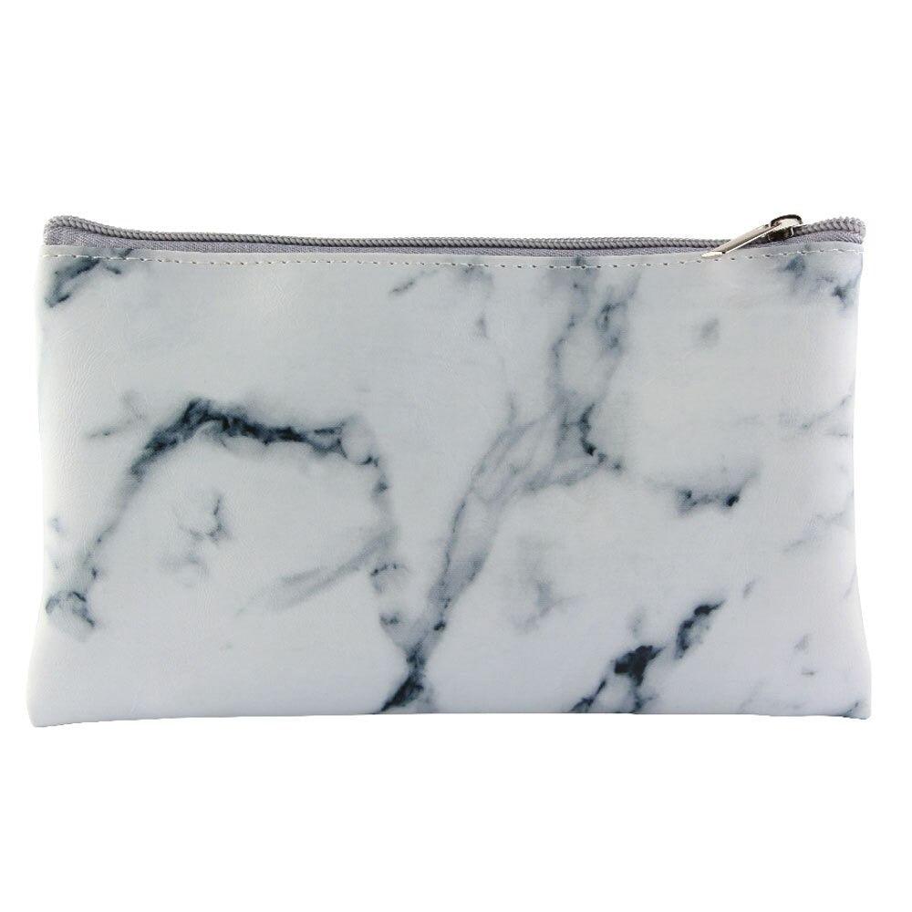 1 Pcs Marble Brush Bag – Stylish and Durable Storage Case