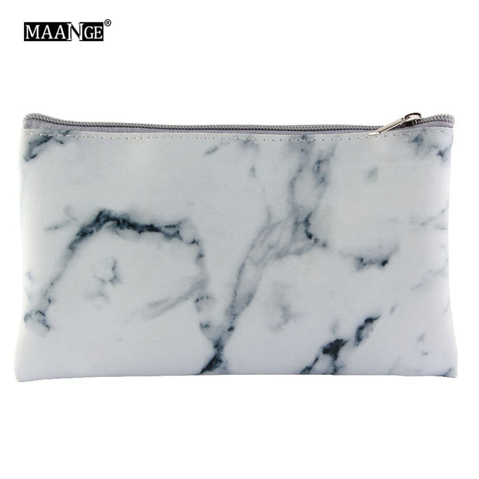 1 Pcs Marbling PU Brush Bag