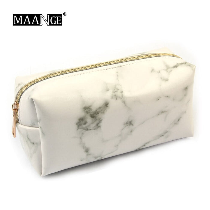 1 Pcs Marbling PU Brush Bag