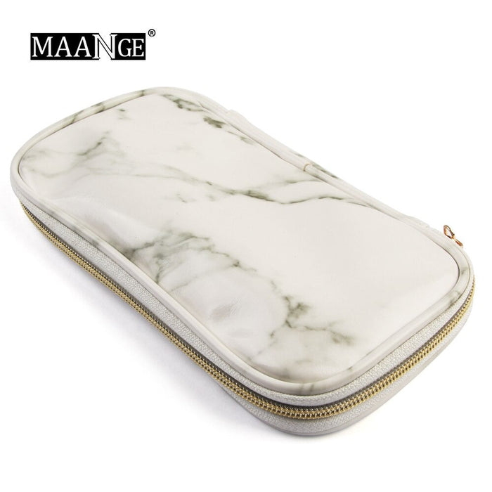 1 Pcs Marbling PU Brush Bag