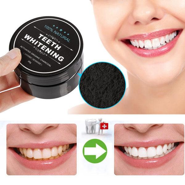 Coconut Charcoal Teeth Whitening Powder – Stain Remover