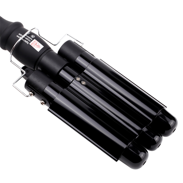 LCD Display Ceramic Triple Barrel Curling Iron [PRE-RELEASE] Black,  - My Make-Up Brush Set, My Make-Up Brush Set
 - 5