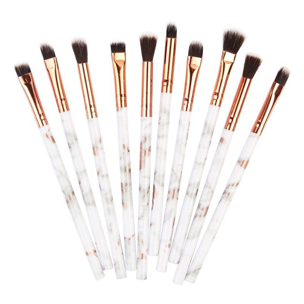 10 Piece Marble makeup  Brush Set