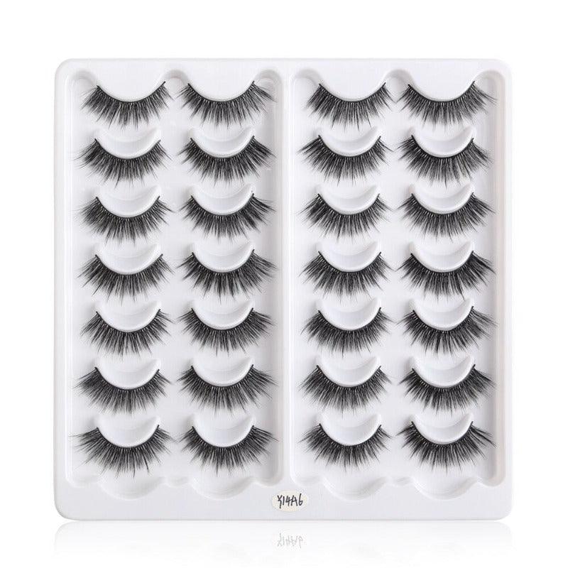 14 Pairs 3D Mink False Eyelashes – Reusable and Natural Look