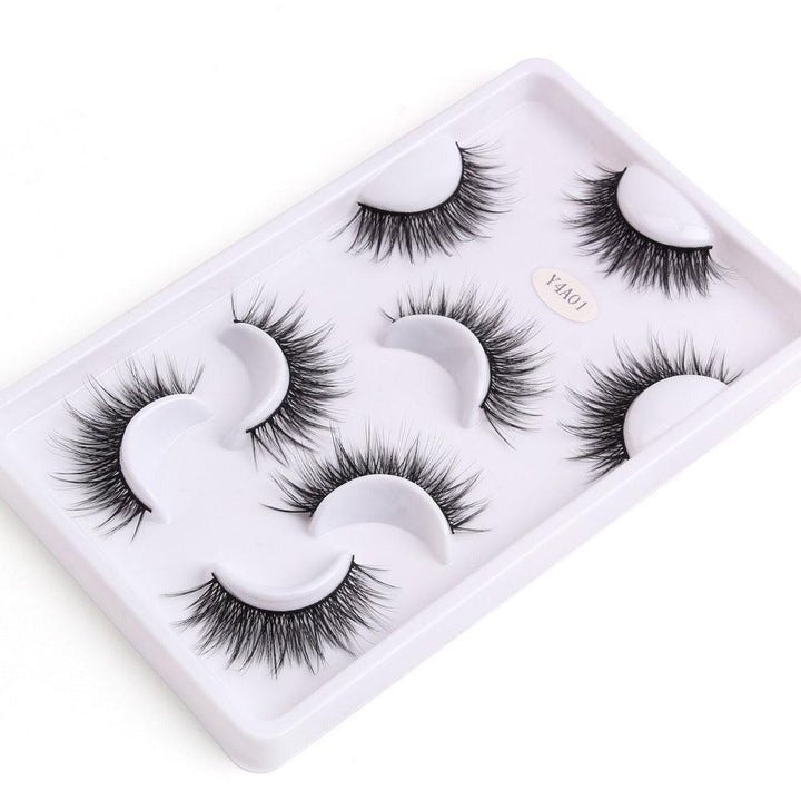 Mink Fake Eyelashes Set  – 4 Pairs Premium Quality and Comfortable Wear