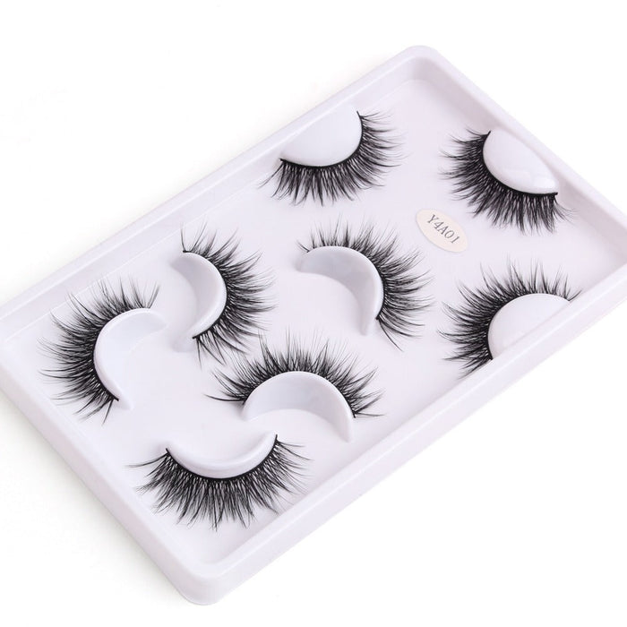 4 Pairs 10-25mm Mink Eyelashes