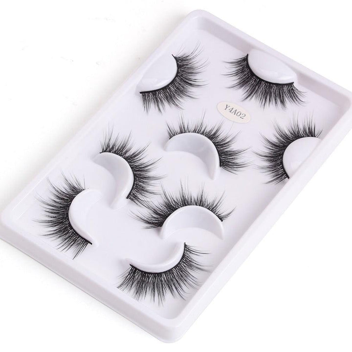 Mink Fake Eyelashes Set  – 4 Pairs Premium Quality and Comfortable Wear