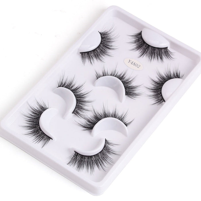 4 Pairs 10-25mm Mink Eyelashes