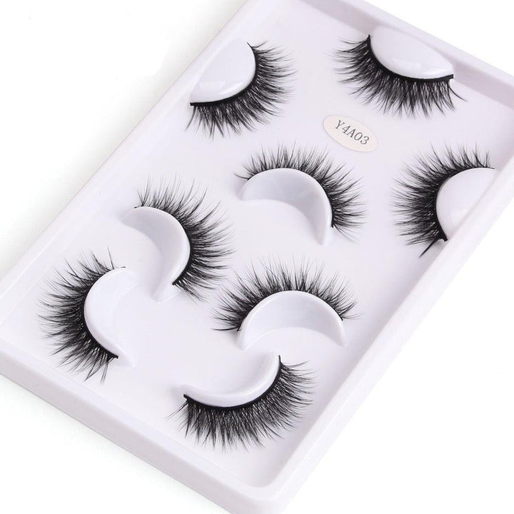 Mink Fake Eyelashes Set  – 4 Pairs Premium Quality and Comfortable Wear