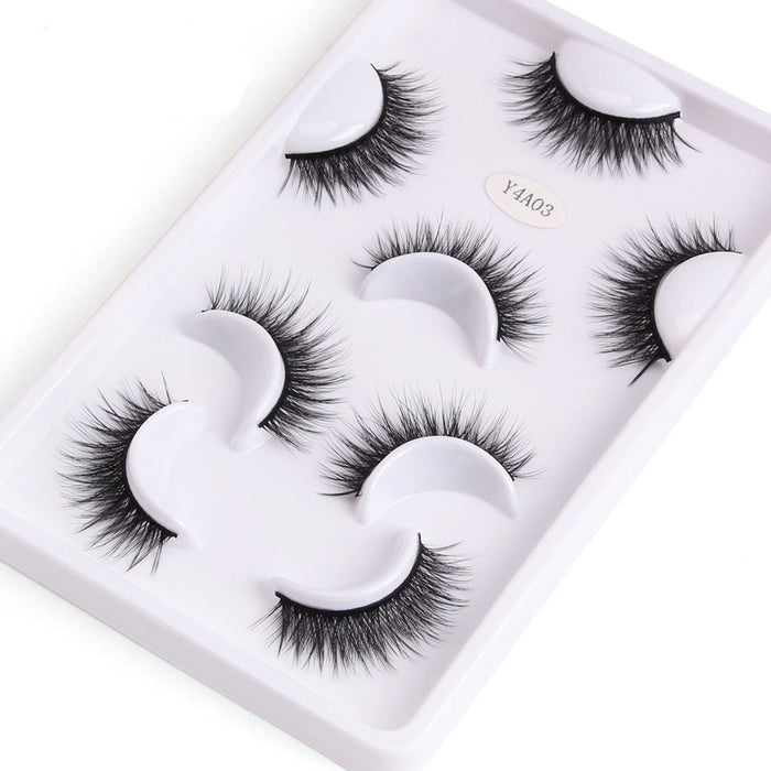 4 Pairs 10-25mm Mink Eyelashes