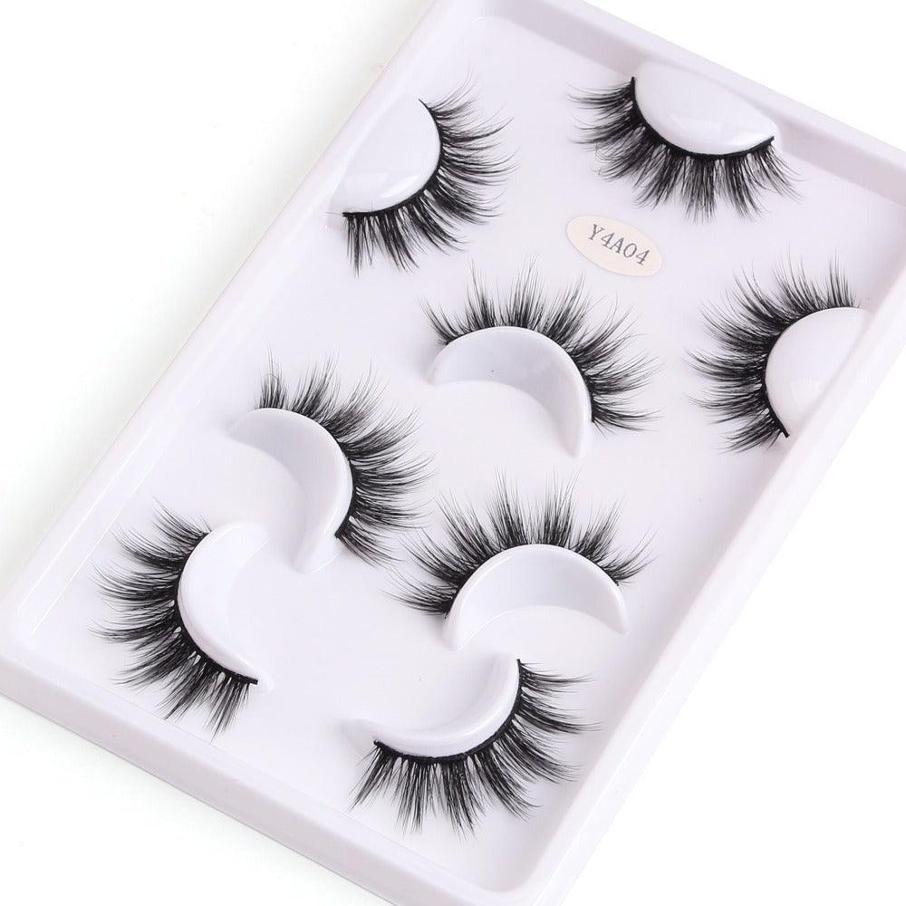 Mink Fake Eyelashes Set  – 4 Pairs Premium Quality and Comfortable Wear