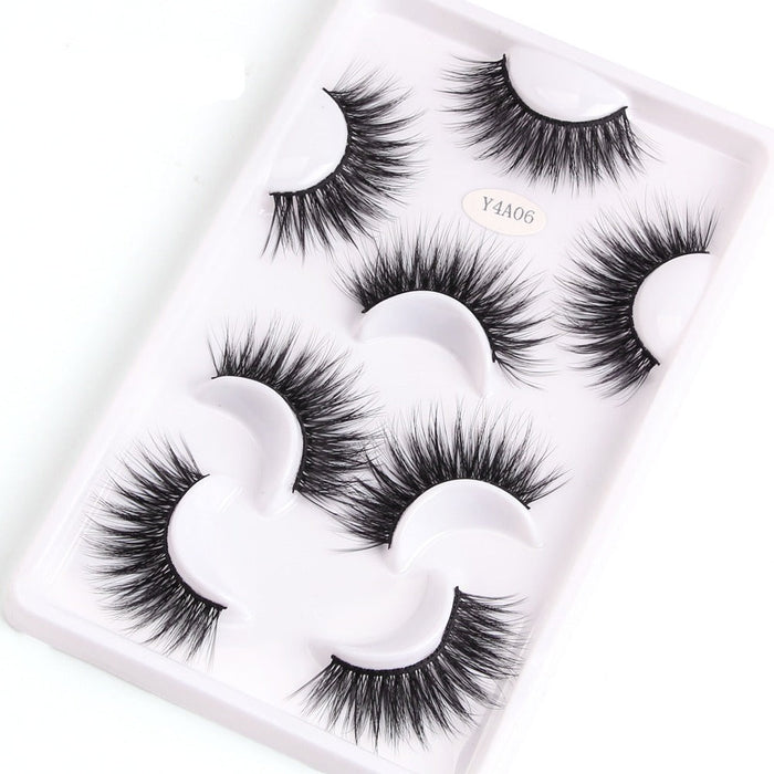 4 Pairs 10-25mm Mink Eyelashes