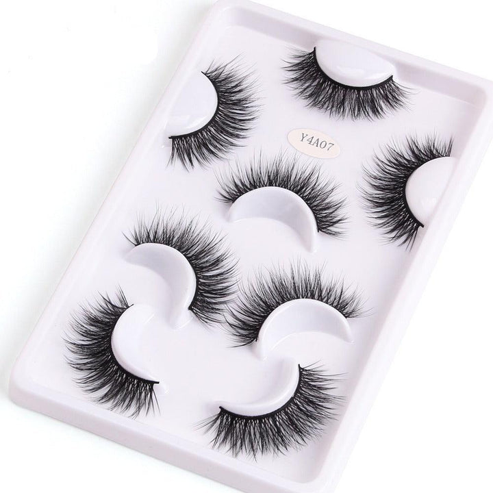 Mink Fake Eyelashes Set  – 4 Pairs Premium Quality and Comfortable Wear