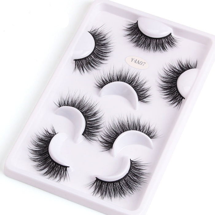 4 Pairs 10-25mm Mink Eyelashes