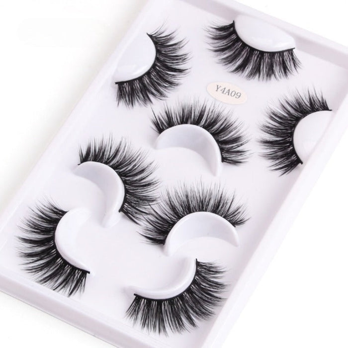 4 Pairs 10-25mm Mink Eyelashes