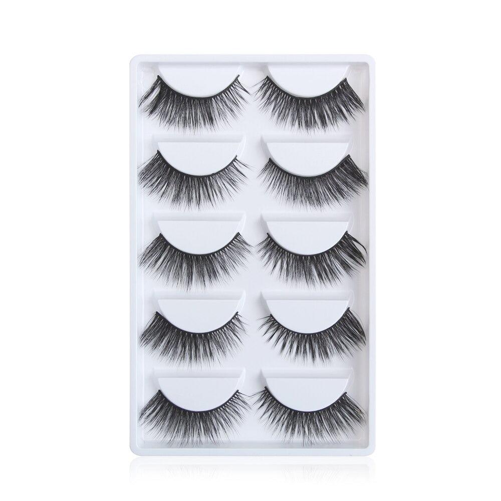 Voluminous 3D Mink Eyelashes - 5 Pair Easy to apply lashes