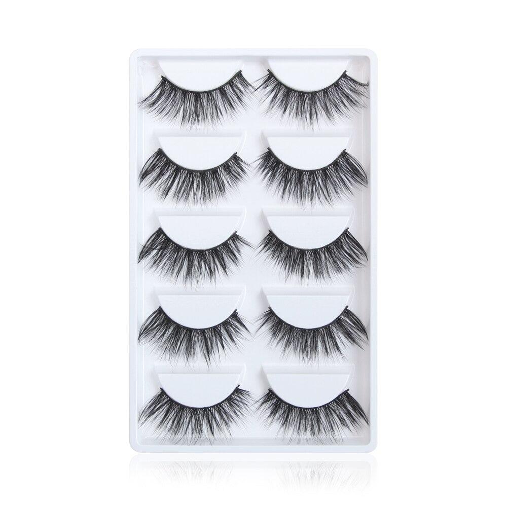 Voluminous 3D Mink Eyelashes - 5 Pair Easy to apply lashes