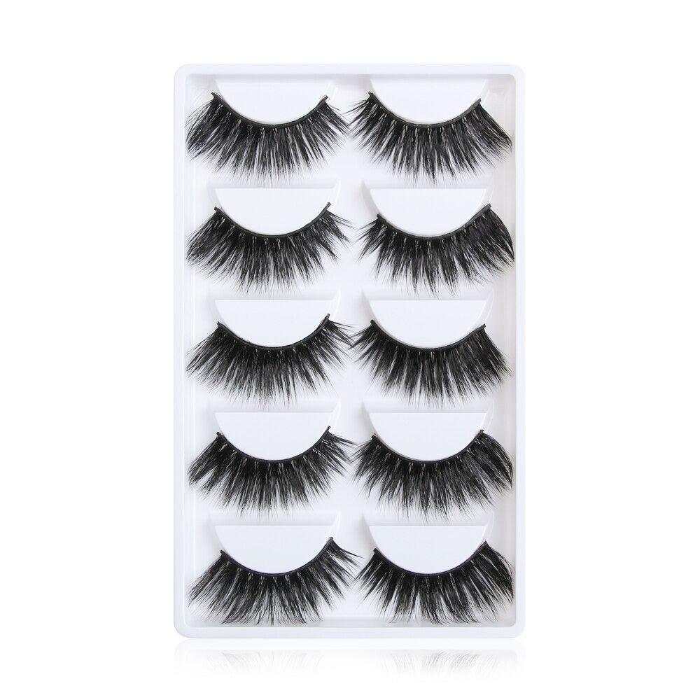 Voluminous 3D Mink Eyelashes - 5 Pair Easy to apply lashes