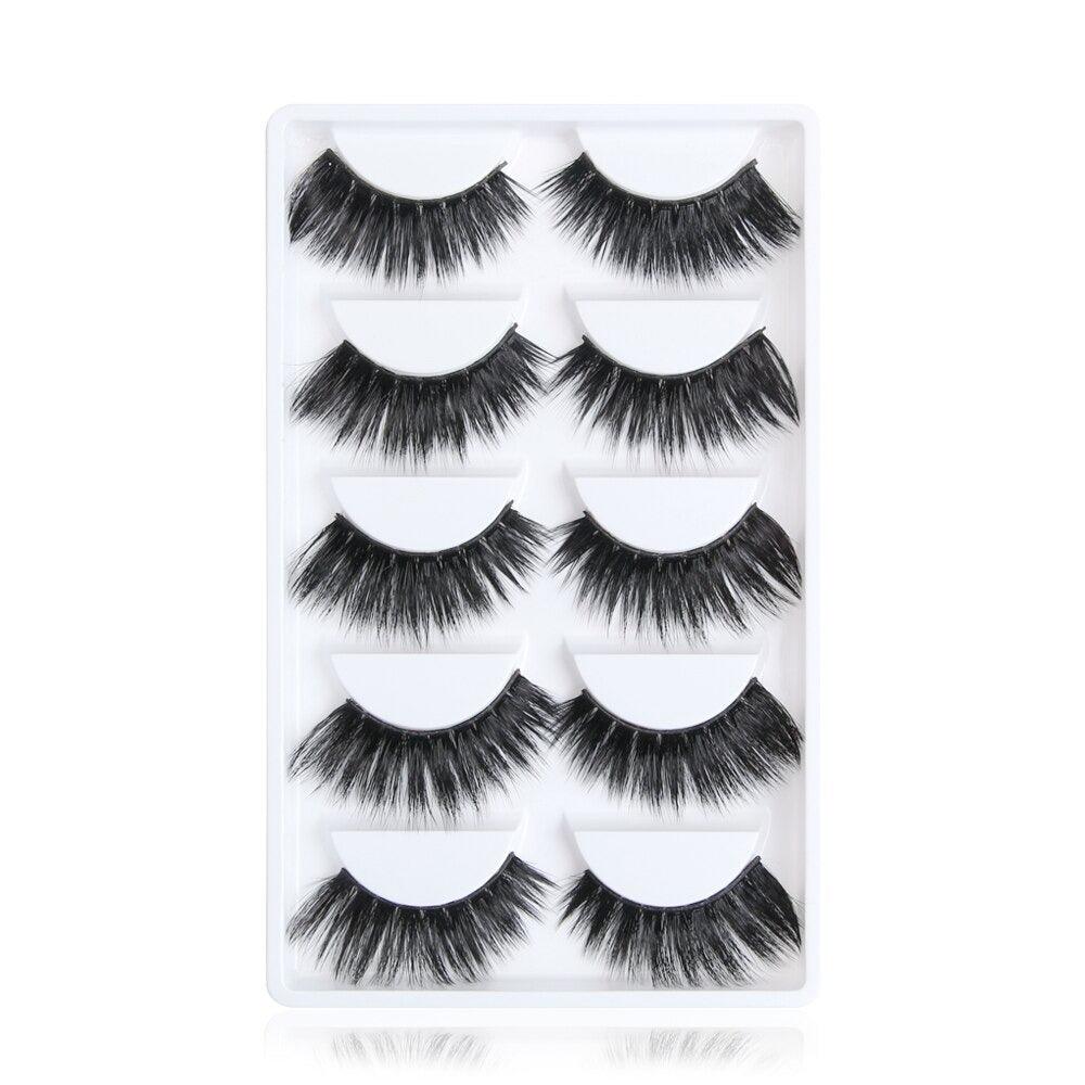 Voluminous 3D Mink Eyelashes - 5 Pair Easy to apply lashes