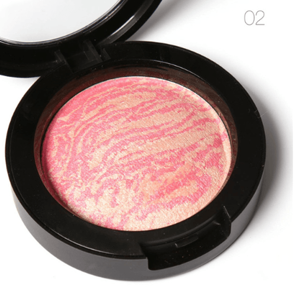 Baked Blush Palette For Radiant Glow - Lightweight And Pigmented Blush