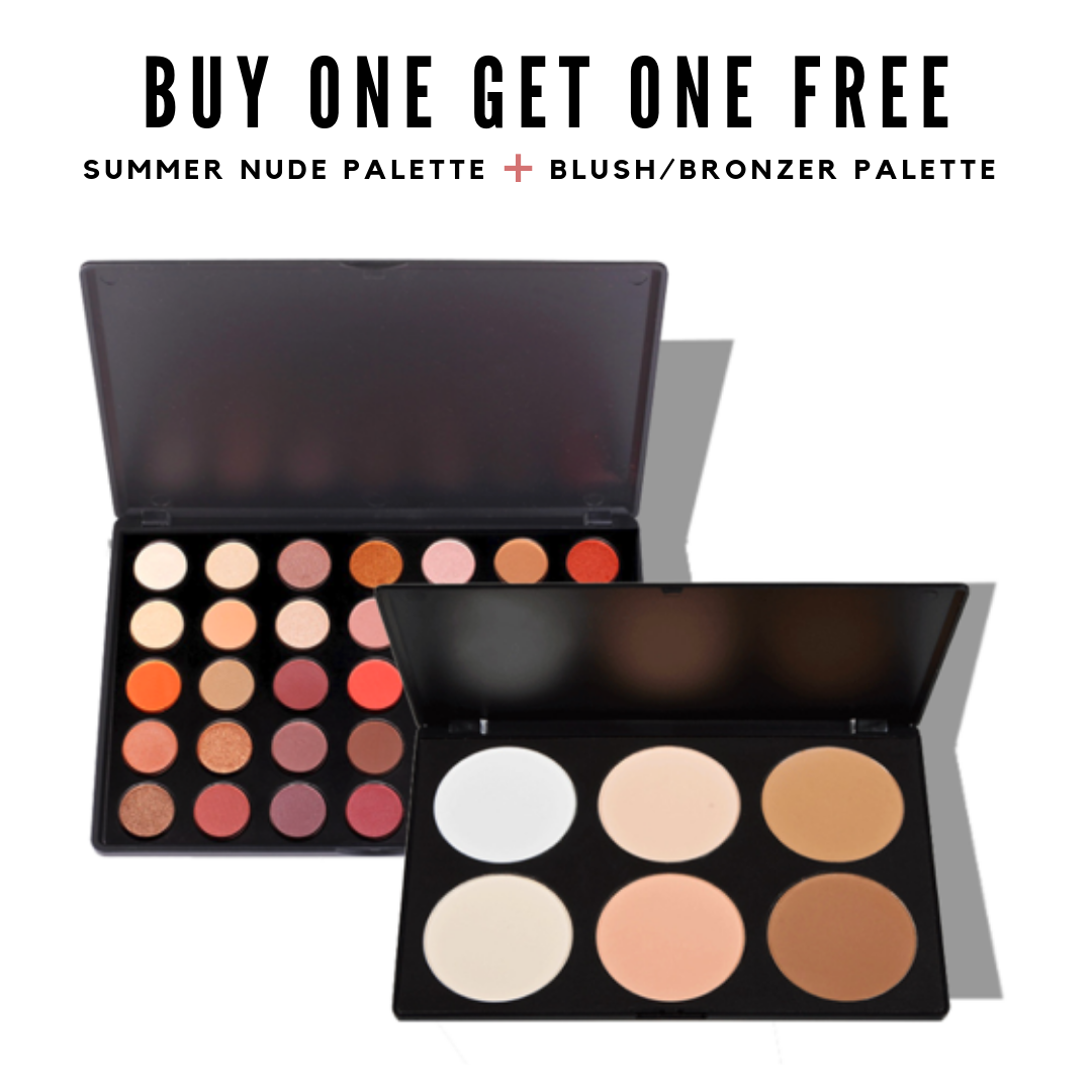 Summer Nude Palette + Blush Bronzer Palette Bundle