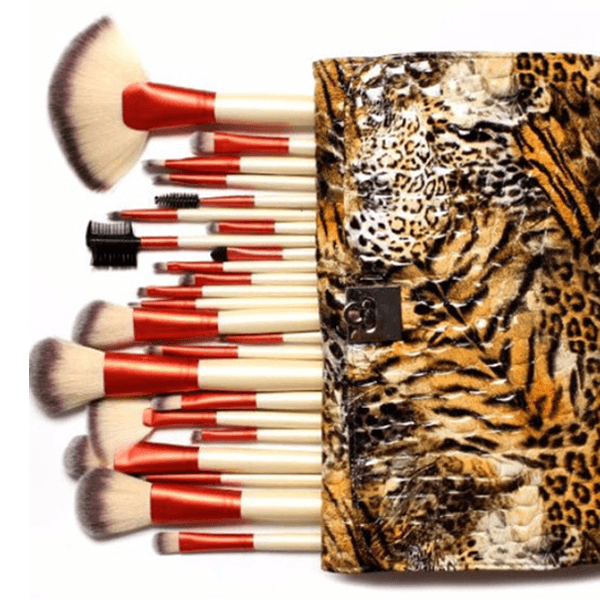 24 Piece Fierce Tiger Brush Set – Professional Makeup Beauty