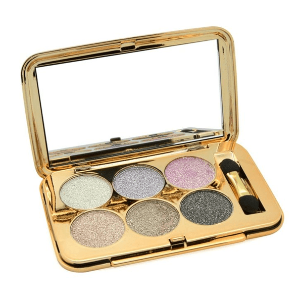 6 Color Crushed Shine Palette – Dazzling Metallic Eyeshadow Collection