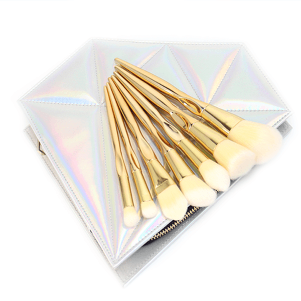 7 Piece Diamond Hologram Brush Set – Stylish Brushes