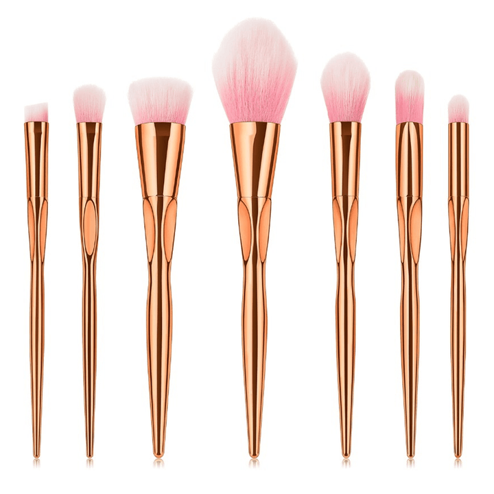 7 Piece Diamond Hologram Brush Set – Stylish Brushes