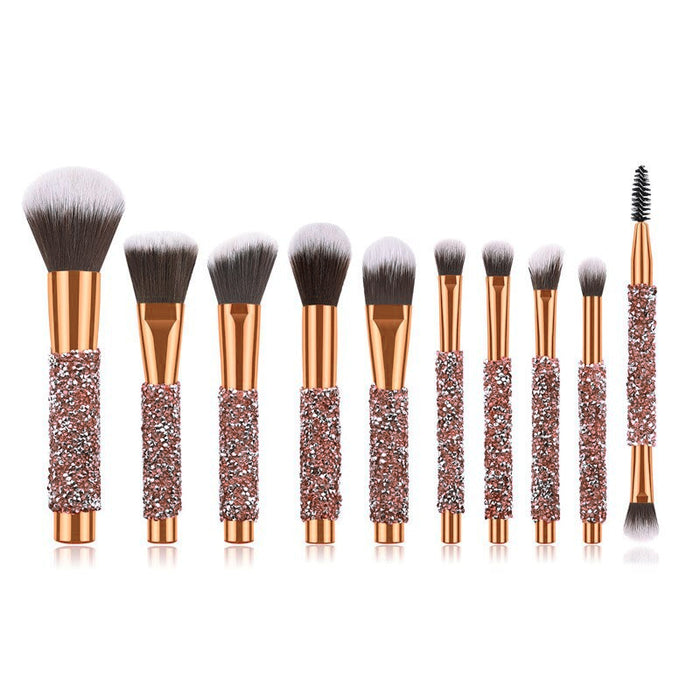 10 Piece Diamond Dust Brush Set