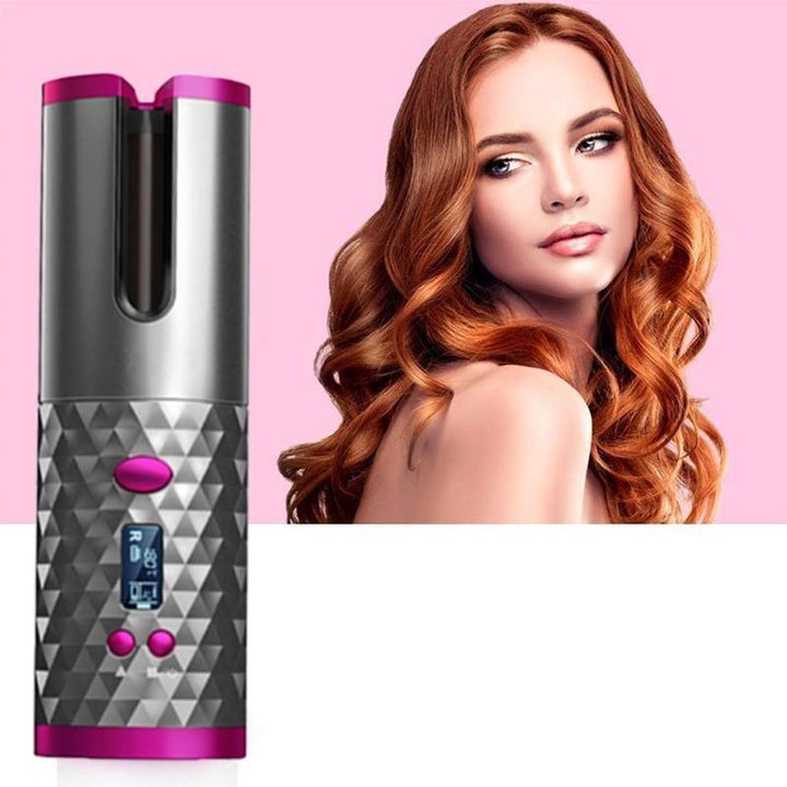 Wireless Portable Rotating Hair Curler – Quick And  Easy Curls