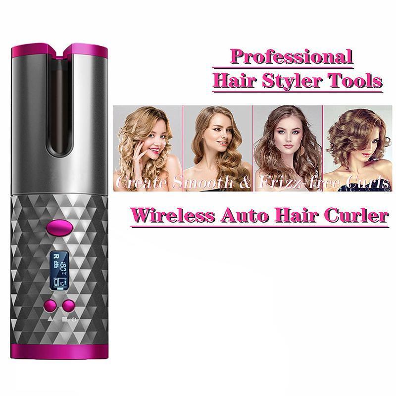 Wireless Portable Rotating Hair Curler – Quick And  Easy Curls