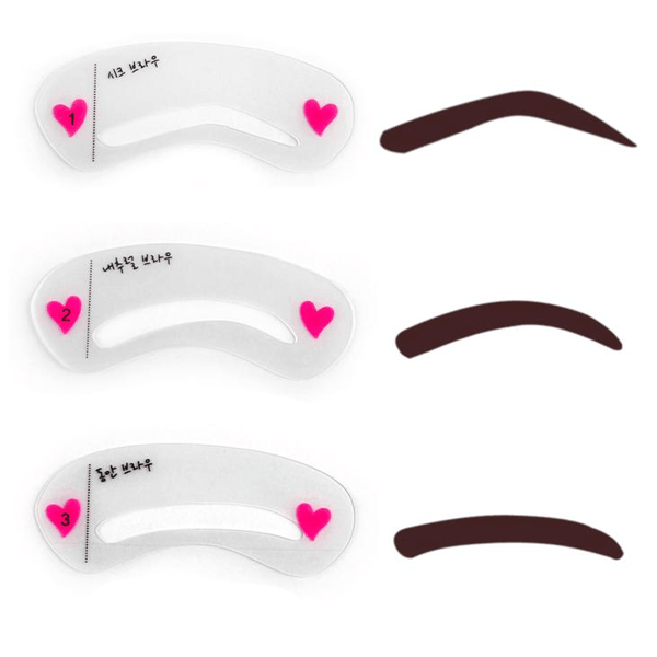 Eyebrow Shaping Stencil Kit – Perfect Eyebrow Shaping Stencil