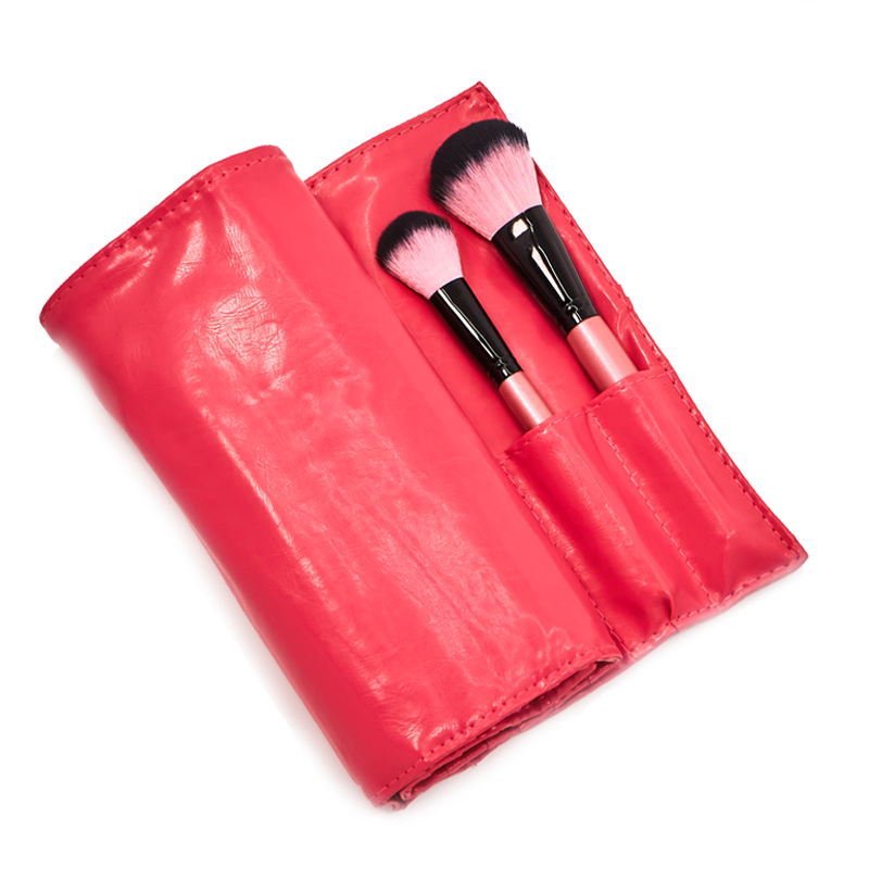 24 Piece Hot Pink Brush Set – Complete Face and Eye Makeup Collection