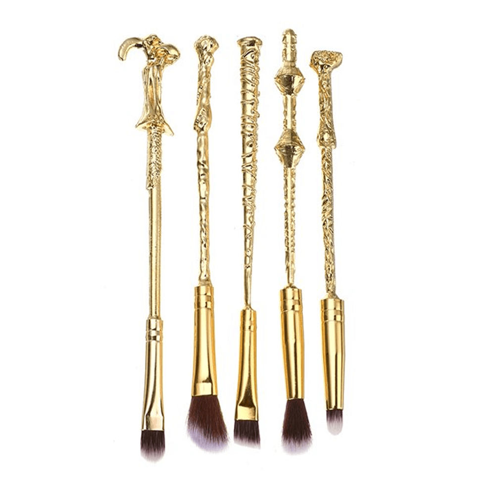 5 Piece Gold Brush Set – Magic Potter Inspired Brushes