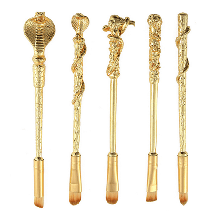 5 Piece Gold Brush Set – Magic Potter Inspired Brushes