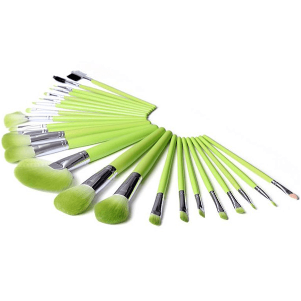 Mean Green 24 Piece Makeup Brush Set - Quality Brushes