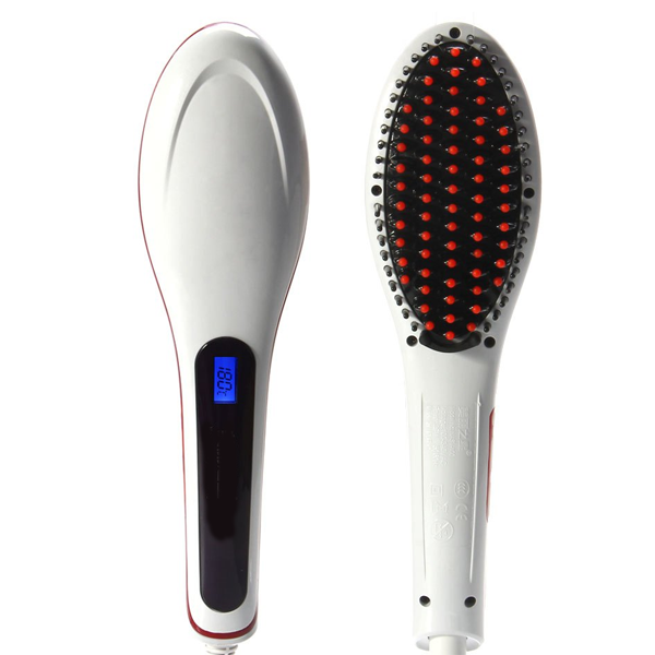 Ceramic Flat Iron Hair Straightener Brush