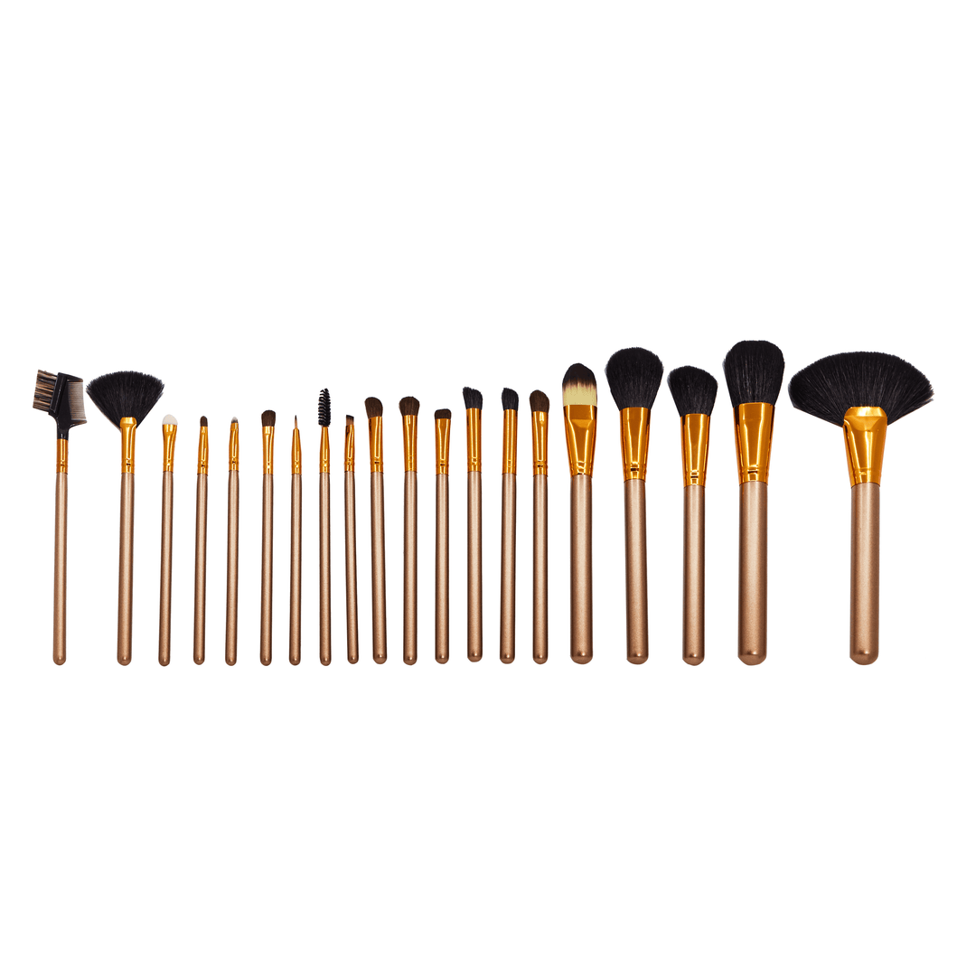 24 Piece Makeup Brush Set – Complete Face and Eye Coverage