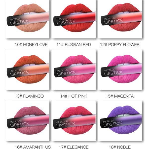 Metallic Matte Lip Stain – Intense Color and Long Wear