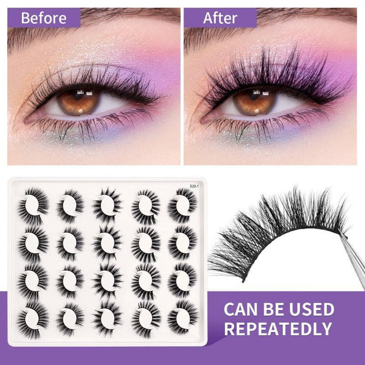 3D Faux Mink Eyelashes - Soft, Reusable And Natural False Lashes