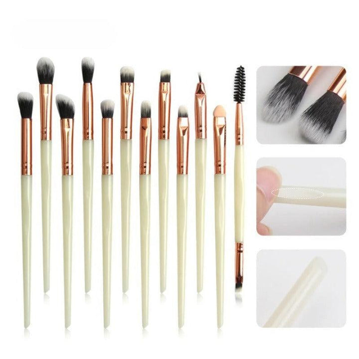 12 Pcs Professional Makeup Brush Set for Flawless Beauty Application