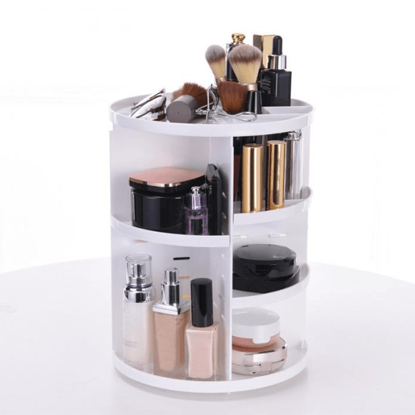 360 Degree Rotating Makeup Vanity - Convenient Storage Solution