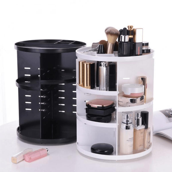 360 Degree Rotating Makeup Vanity - Convenient Storage Solution