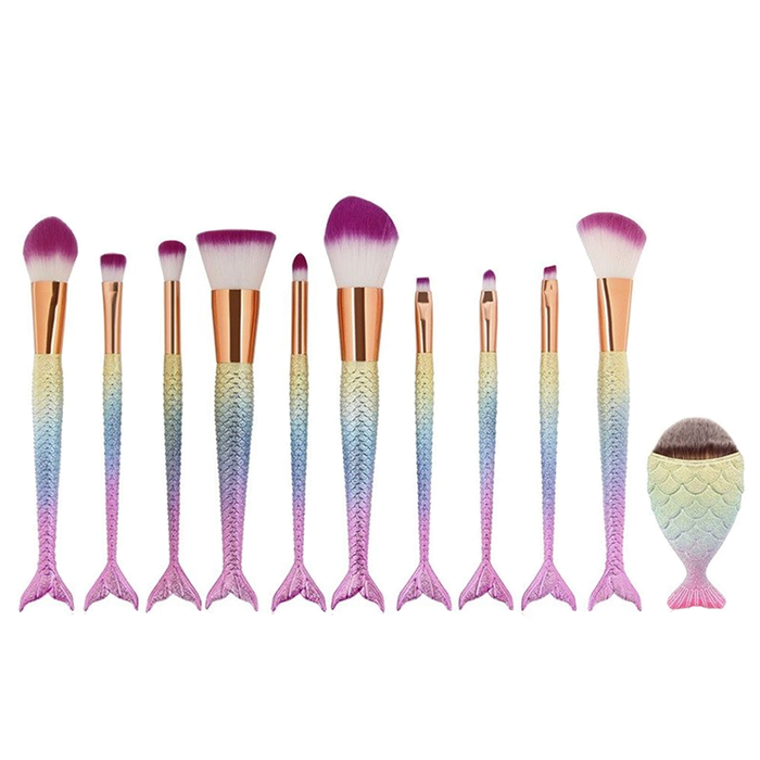 11 Piece Dream Glam Mermaid Brush Set