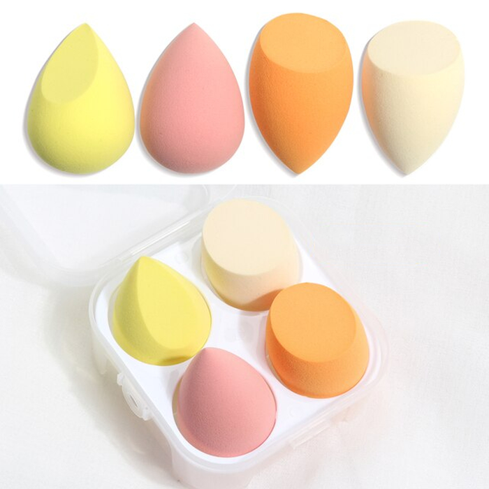 4pcs Make Up Puff Cosmetics Tools With Box