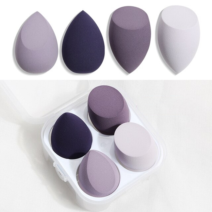 4pcs Make Up Puff Cosmetics Tools With Box